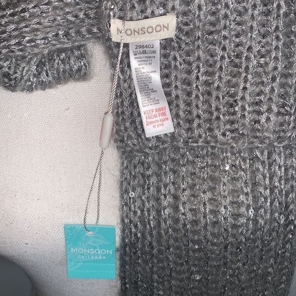 NWT Monsoon Sequined Scarf, 50” - Picture 3 of 3